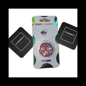 Luxe Crystal AB Iridescent PopSocket Phone Holder Grip New